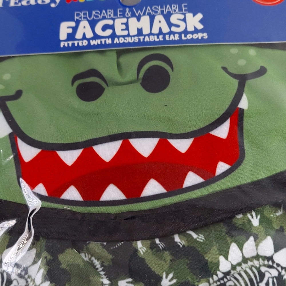 Breasy kids dinosaur facemask